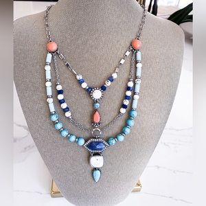 Turkish Delight Turquoise Bib Statement Necklace